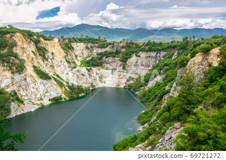 Beautiful landscape with blue sky of Grand Canyon in Thailand. 69721272
