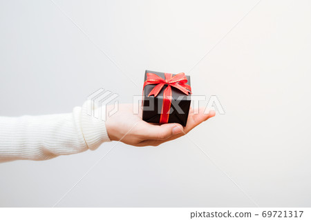 Holiday present concept with copy space; banner. Holiday present concept with copy space; banner. 69721317