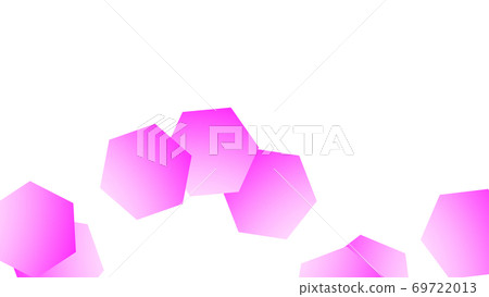 CG hexagon background material with many hexagons 69722013
