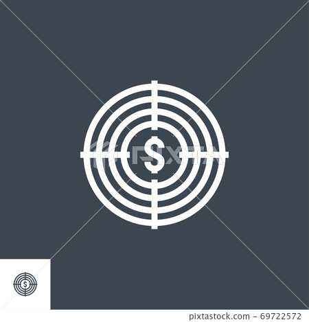 Funds Hunting related vector glyph icon. Funds Hunting related vector glyph icon. 69722572
