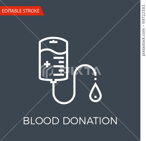 Blood Donation Vector Icon Blood Donation Vector Icon 69722581
