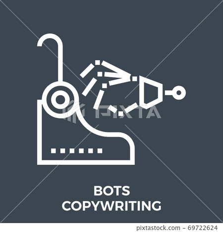 Bots copywriting icon Bots copywriting icon 69722624