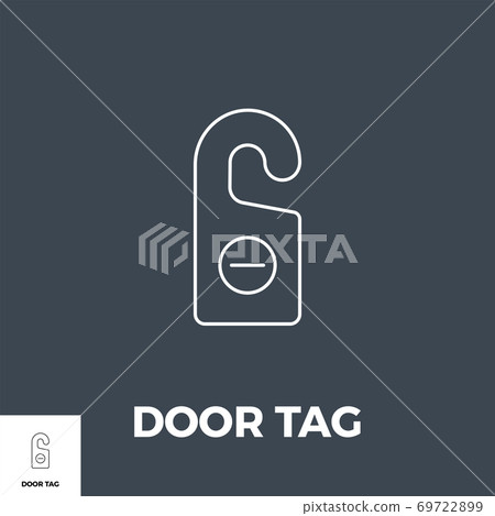 Door Tag Icon Vector. - Stock Illustration [69722899] - PIXTA