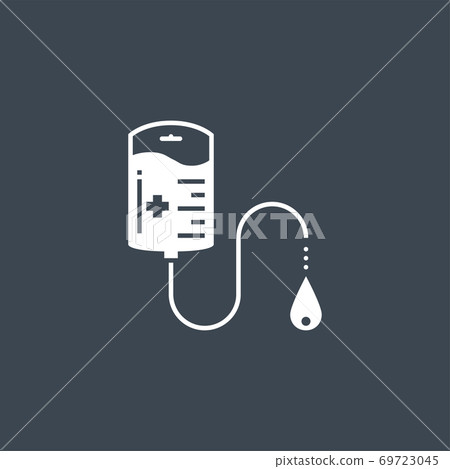 Blood Donation related vector glyph icon. 69723045