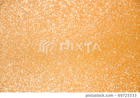 Golden defocused glitter lights background. Rounded defocused lights. Abstract bokeh background with copy space and text place 69725533
