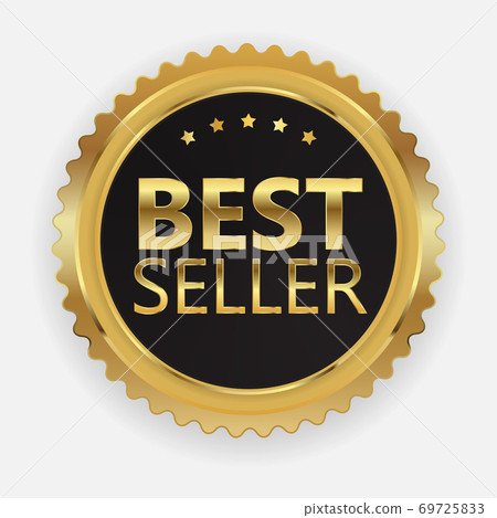 Best seller emblem label logo design template - Stock Illustration  [72300064] - PIXTA