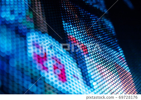 CloseUp LED blurred screen. LED soft focus background. abstract background ideal for design. 69728176