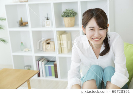 A woman with a smile A woman with a smile 69728591