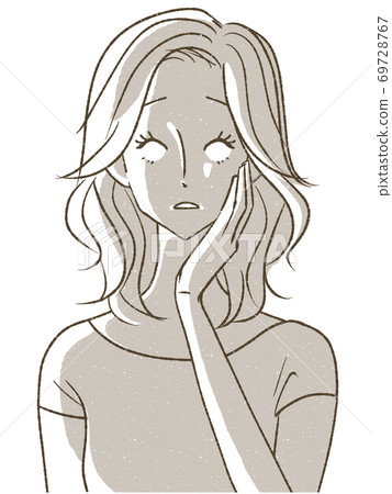 A woman who is shocked A woman who is shocked 69728767