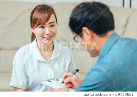 面試護士和男病人 69730691