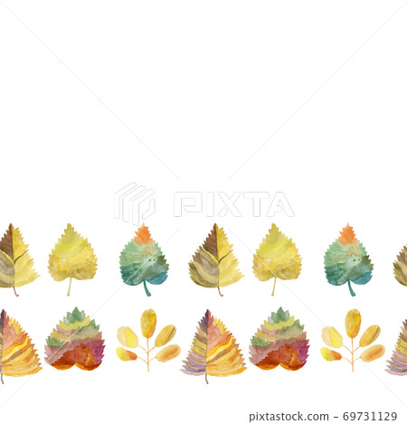 pattern kerb wreath Autumn leaves are of the white background of design elements 69731129