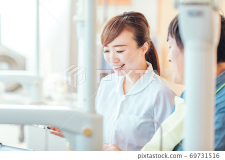 Nurse and patient 69731516