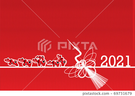Japanese New Year's card Zodiac background Japanese New Year's card Zodiac background 69731679