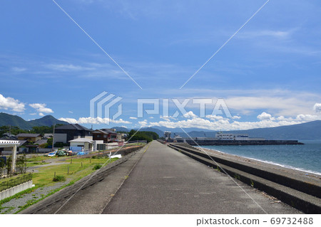 沼津市千本松原和駿河灣的風景 69732488