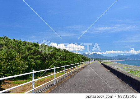 沼津市千本松原和駿河灣的風景 69732506