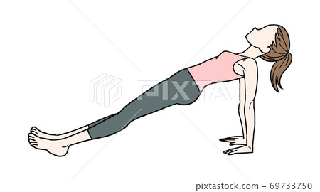 Reverse plank - Stock Illustration [69733750] - PIXTA