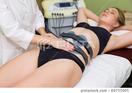 Myostimulation of abdominal muscles for weight loss. Myostimulation of abdominal muscles for weight loss. 69735005