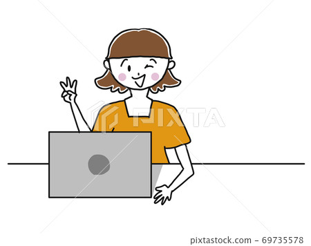 Telework hand sign Telework hand sign 69735578