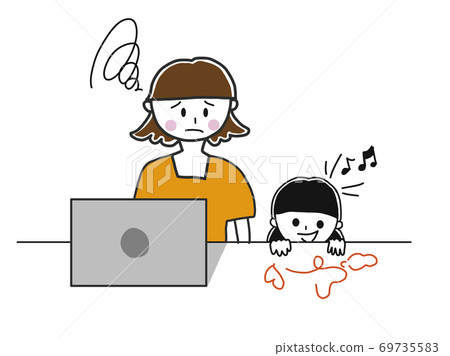 Telework Child care Telework Child care 69735583