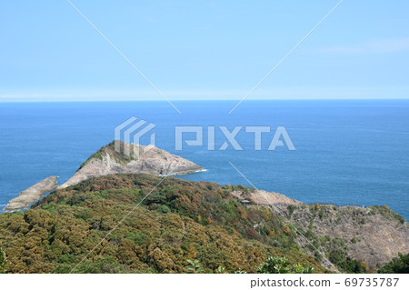 Horseback and Tobishima at Cape Hinata Horseback and Tobishima at Cape Hinata 69735787