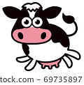 Holstein (cow) illustration 69735897