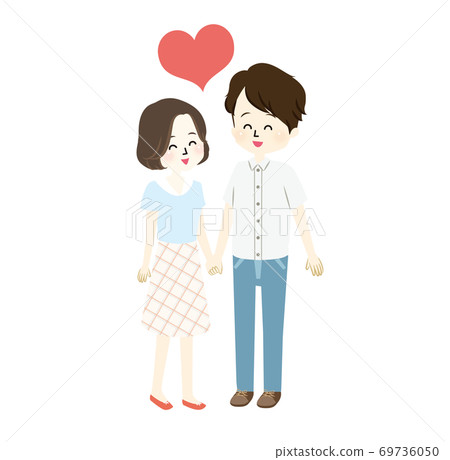一對好朋友夫婦的插圖 一對好朋友夫婦的插圖 69736050