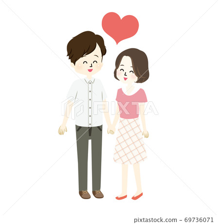 Illustration of a lovely couple Illustration of a lovely couple 69736071