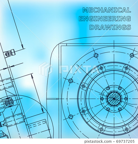Blueprint, Sketch. Vector engineering illustration. Cover, flyer, banner, background Blueprint, Sketch. Vector engineering illustration. Cover, flyer, banner, background 69737205