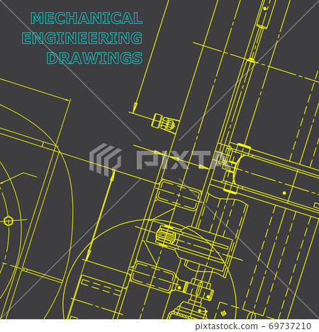 Blueprint, Sketch. Vector engineering illustration. Cover, flyer, banner, background Blueprint, Sketch. Vector engineering illustration. Cover, flyer, banner, background 69737210