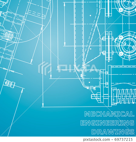 Blueprint, Sketch. Vector engineering illustration. Cover, flyer, banner, background Blueprint, Sketch. Vector engineering illustration. Cover, flyer, banner, background 69737215