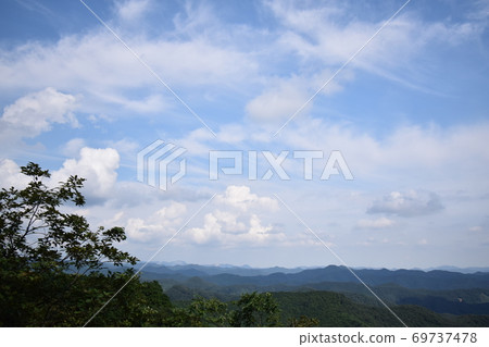 Scenery seen from Tochigi summit viewing platform 69737478