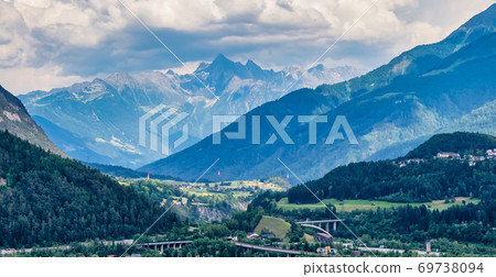 Town of Imst in Tirol, Austria, Europe Town of Imst in Tirol, Austria, Europe 69738094