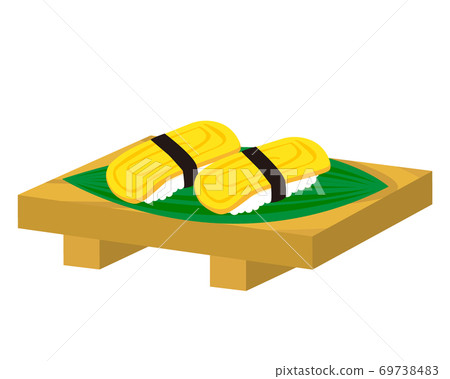 Vector illustration of egg nigiri sushi tamagoyaki 69738483