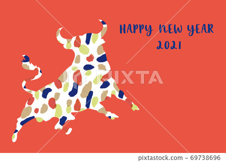 新年賀卡設計年年背景朱紅色 69738696