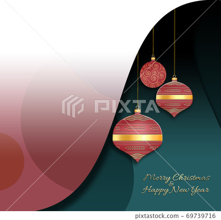 Elegant Christmas 2021 New Year Background. 69739716