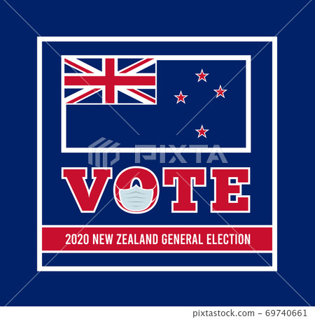 2020 New Zealand general election. Vector illustration 69740661