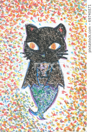 Cat mermaid 69740871
