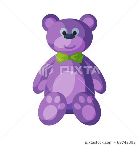 Teddy Bear Baby Toy, Cute Stuffed Plaything for Toddler Kids Flat Vector Illustration Teddy Bear Baby Toy, Cute Stuffed Plaything for Toddler Kids Flat Vector Illustration 69742392