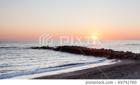 Mediterranean Sunset. A Mediterranean sunset taken from the Turkish coastline. Mediterranean Sunset. A Mediterranean sunset taken from the Turkish coastline. 69742760