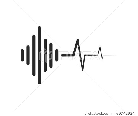 sound wave ilustration vector 69742924
