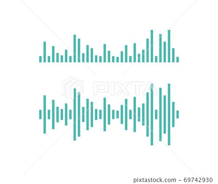 sound wave ilustration vector 69742930