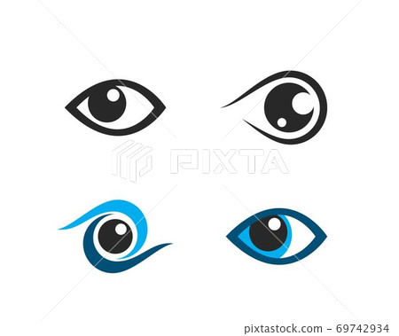 Eye Care vector logo design Eye Care vector logo design 69742934