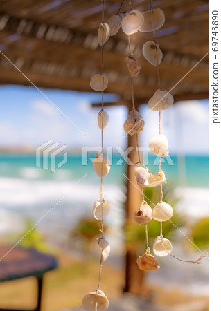Nautical style hanging seashells decoration 69743890