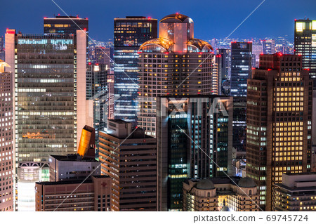 《大阪府》大阪市區/城市夜景 69745724