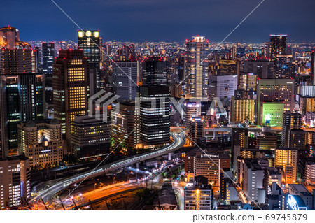 《大阪府》大阪市區/城市夜景 69745879
