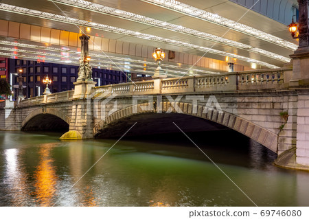 Night view of Nihonbashi, Tokyo 69746080