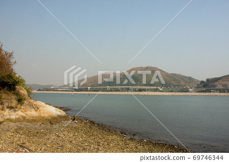 2 Dec 2007 the nature view at Sunny Bay Beach, hong kong 69746344