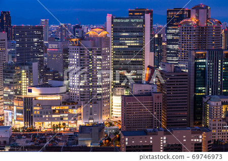 《Osaka Prefecture》Osaka downtown/city night 69746973