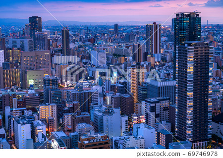 《大阪府》大阪市區/城市夜景 69746978