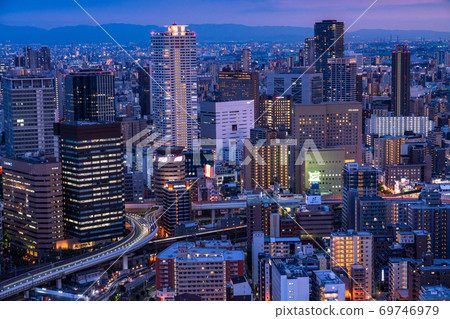 《大阪府》大阪市區/城市夜景 《大阪府》大阪市區/城市夜景 69746979
